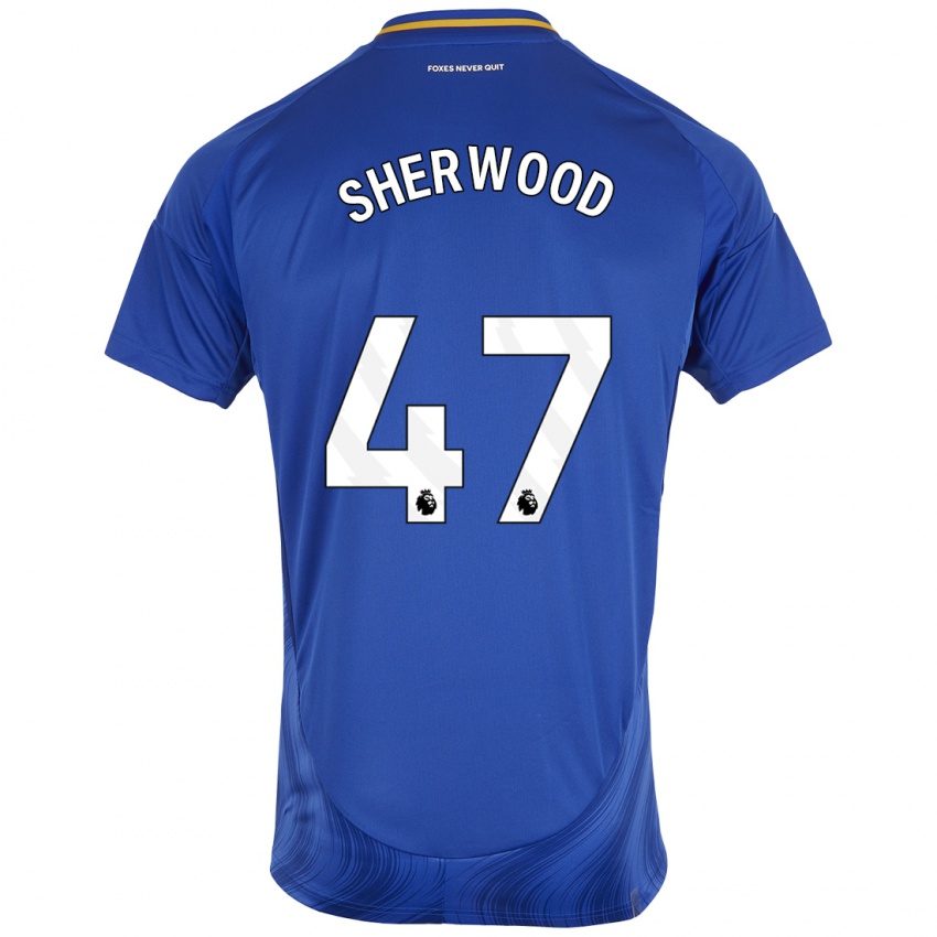 Kinder Simone Sherwood #47 Blau Weiß Heimtrikot Trikot 2024/25 T-Shirt Schweiz