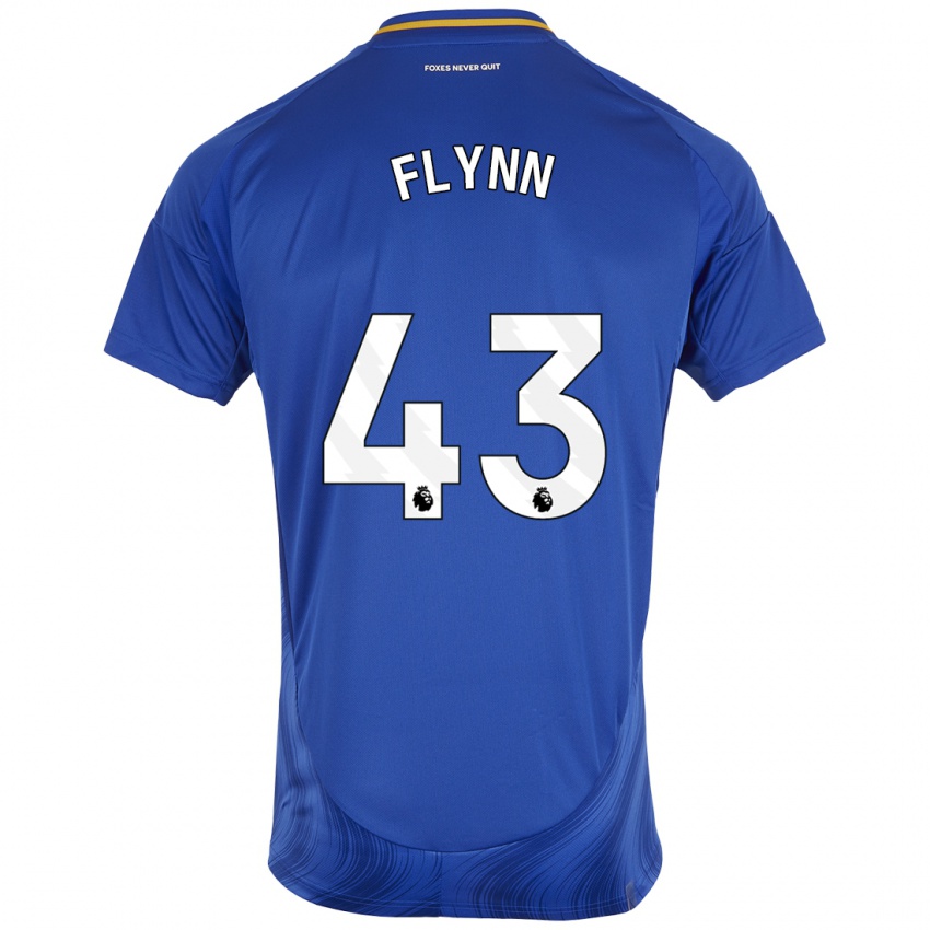 Kinder Shane Flynn #43 Blau Weiß Heimtrikot Trikot 2024/25 T-Shirt Schweiz