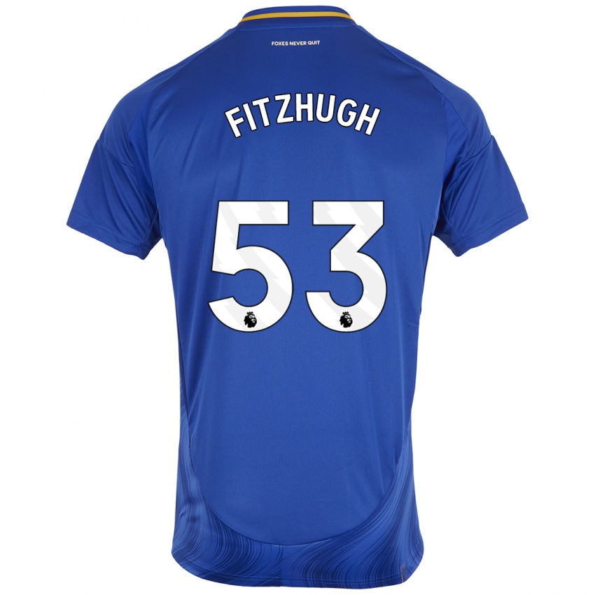 Kinder Ethan Fitzhugh #53 Blau Weiß Heimtrikot Trikot 2024/25 T-Shirt Schweiz