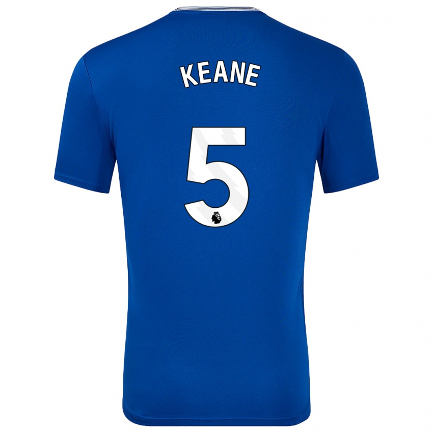 Kinder Michael Keane #5 Blau Mit Heimtrikot Trikot 2024/25 T-Shirt Schweiz