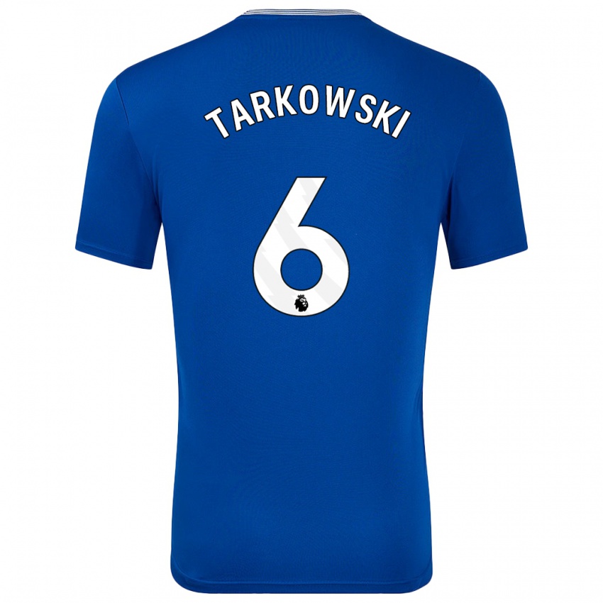 Kinder James Tarkowski #6 Blau Mit Heimtrikot Trikot 2024/25 T-Shirt Schweiz