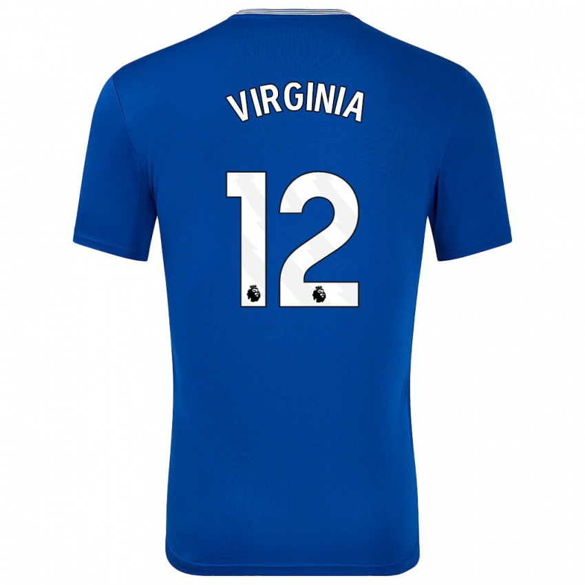 Kinder João Virgínia #12 Blau Mit Heimtrikot Trikot 2024/25 T-Shirt Schweiz