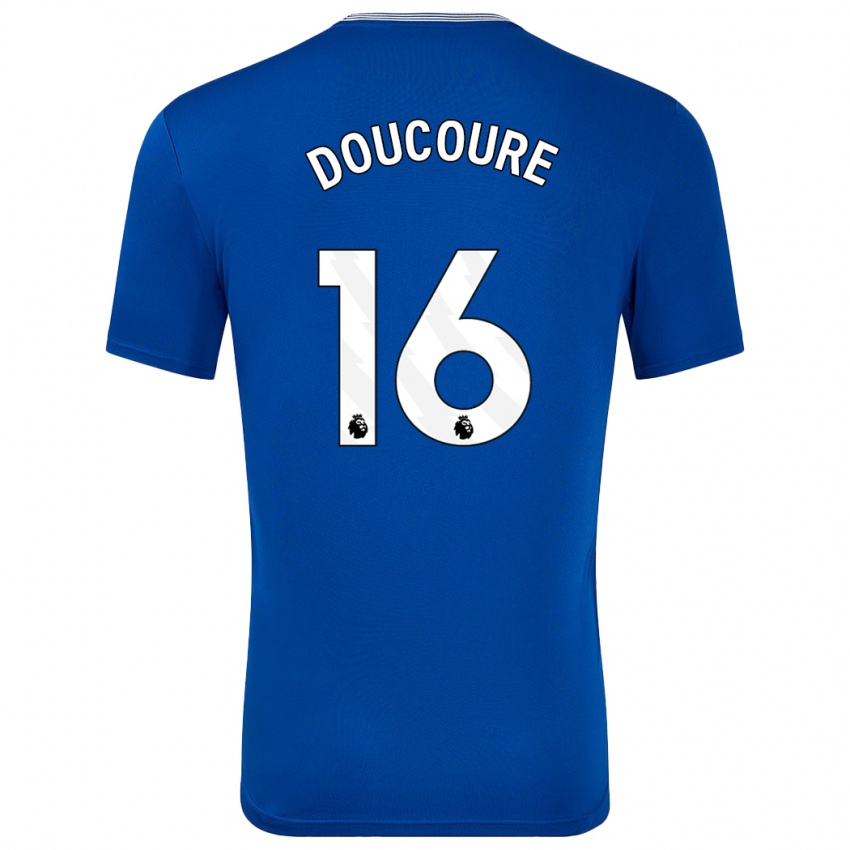 Enfant Maillot Abdoulaye Doucouré #16 Bleu Avec Tenues Domicile 2024/25 T-Shirt Suisse