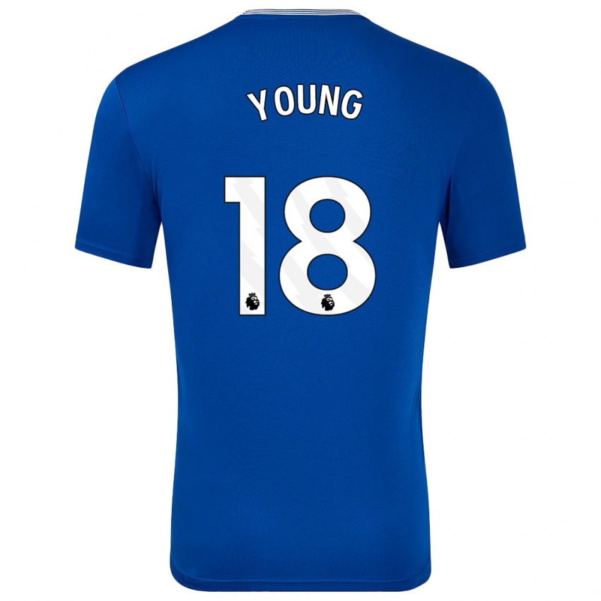 Kinder Ashley Young #18 Blau Mit Heimtrikot Trikot 2024/25 T-Shirt Schweiz