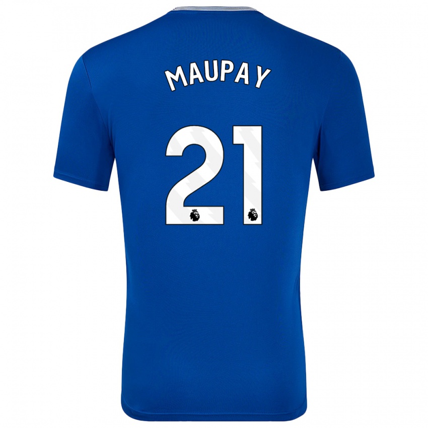 Enfant Maillot Neal Maupay #21 Bleu Avec Tenues Domicile 2024/25 T-Shirt Suisse