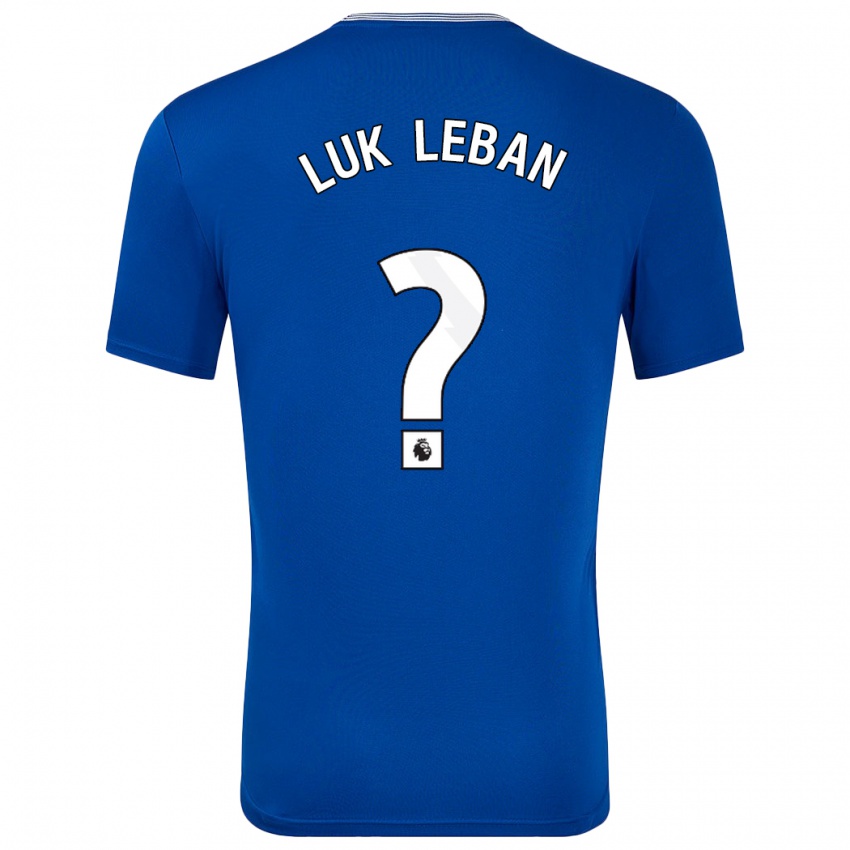 Enfant Maillot Zan Luk Leban #0 Bleu Avec Tenues Domicile 2024/25 T-Shirt Suisse