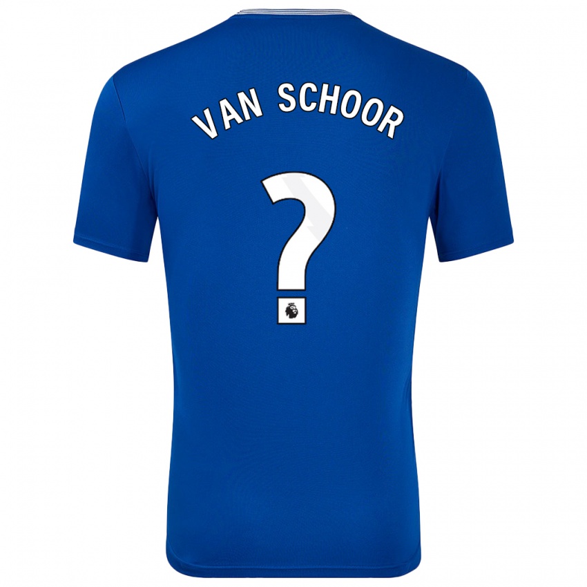 Enfant Maillot Joshua Van Schoor #0 Bleu Avec Tenues Domicile 2024/25 T-Shirt Suisse