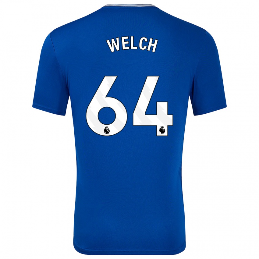 Enfant Maillot Reece Welch #64 Bleu Avec Tenues Domicile 2024/25 T-Shirt Suisse