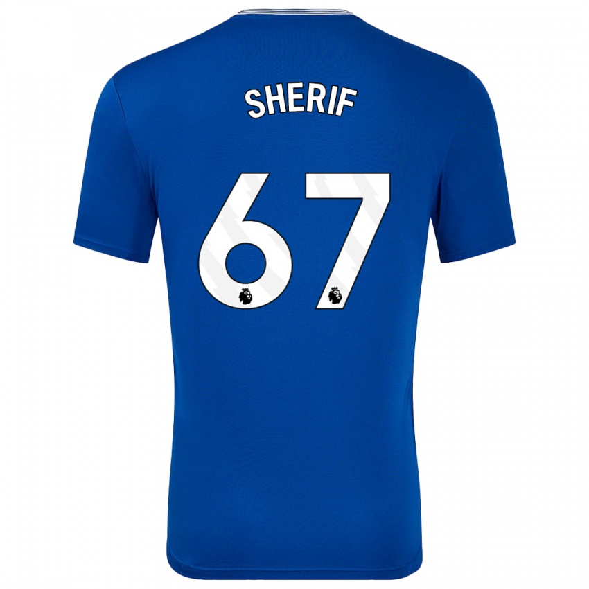 Enfant Maillot Martin Sherif #67 Bleu Avec Tenues Domicile 2024/25 T-Shirt Suisse