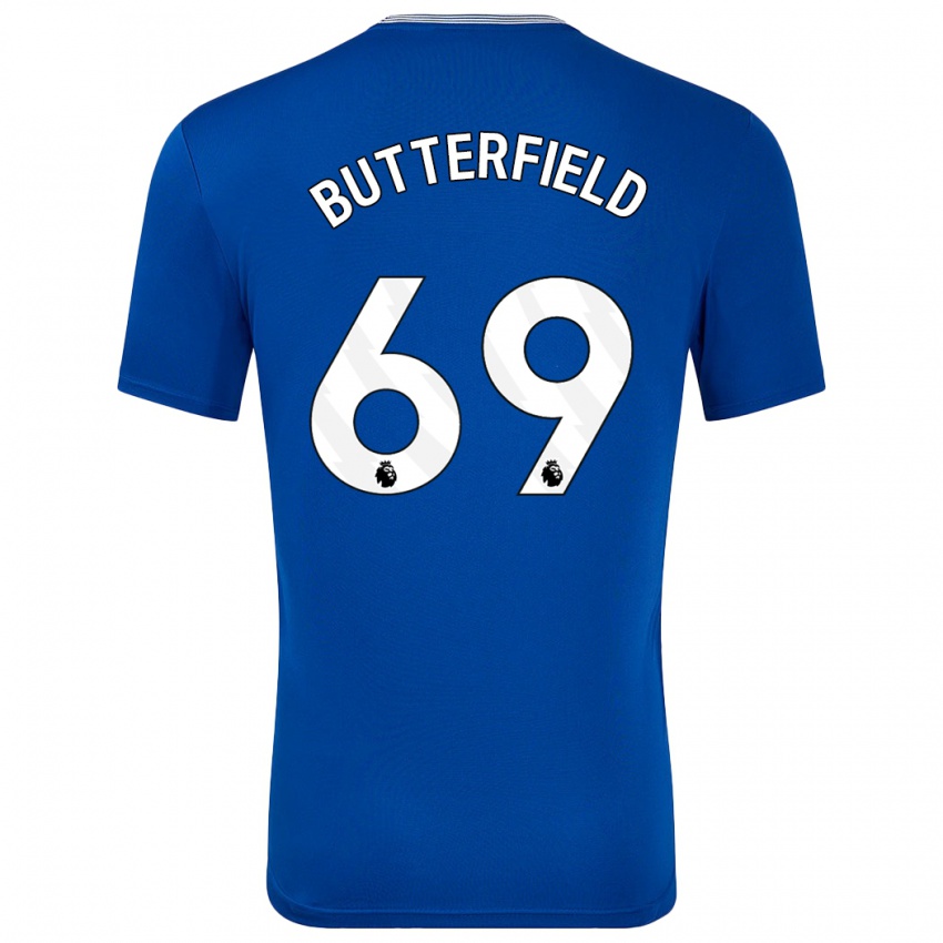 Kinder Luke Butterfield #69 Blau Mit Heimtrikot Trikot 2024/25 T-Shirt Schweiz