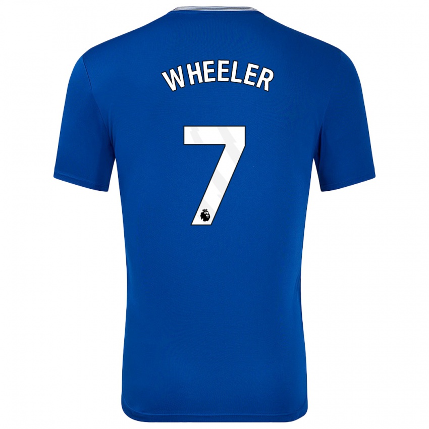 Kinder Clare Wheeler #7 Blau Mit Heimtrikot Trikot 2024/25 T-Shirt Schweiz