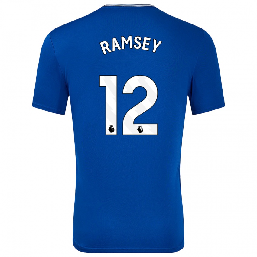 Kinder Emily Ramsey #12 Blau Mit Heimtrikot Trikot 2024/25 T-Shirt Schweiz