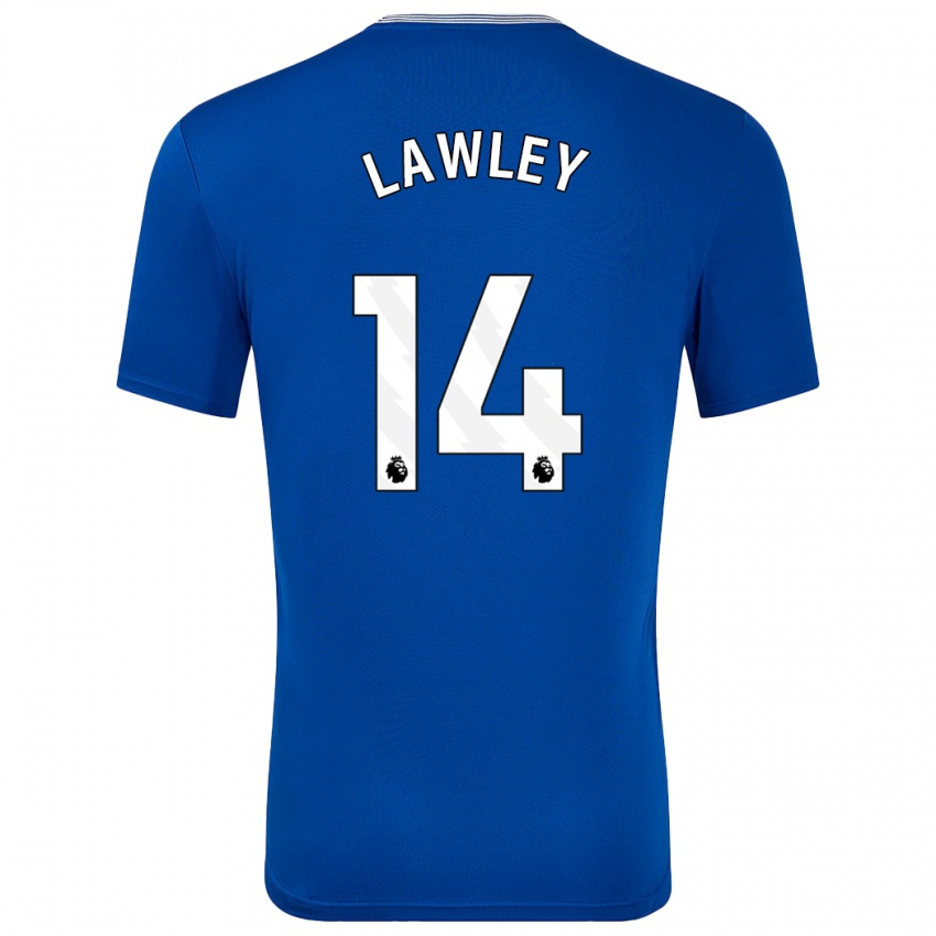 Kinder Melissa Lawley #14 Blau Mit Heimtrikot Trikot 2024/25 T-Shirt Schweiz