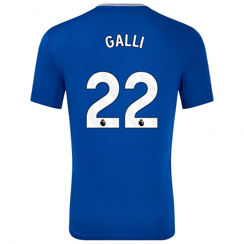 Enfant Maillot Aurora Galli #22 Bleu Avec Tenues Domicile 2024/25 T-Shirt Suisse