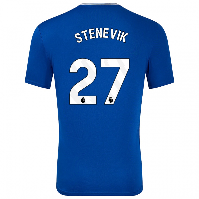 Enfant Maillot Elise Stenevik #27 Bleu Avec Tenues Domicile 2024/25 T-Shirt Suisse