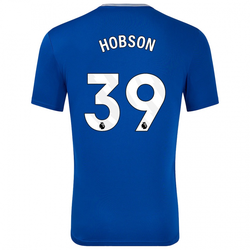 Enfant Maillot Issy Hobson #39 Bleu Avec Tenues Domicile 2024/25 T-Shirt Suisse