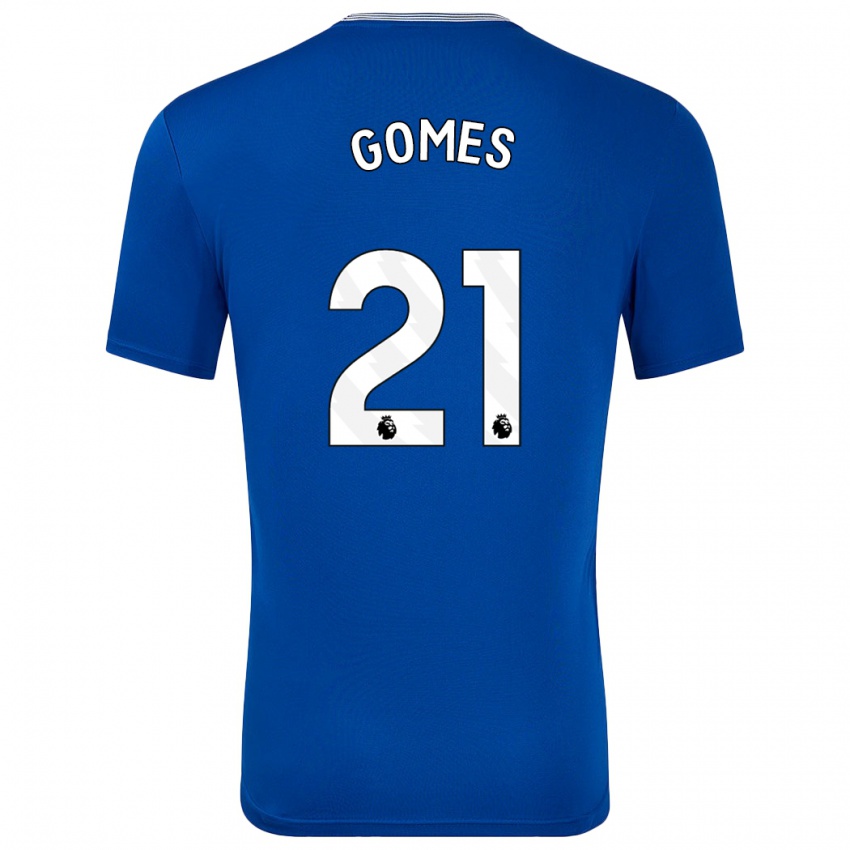 Kinder André Gomes #21 Blau Mit Heimtrikot Trikot 2024/25 T-Shirt Schweiz