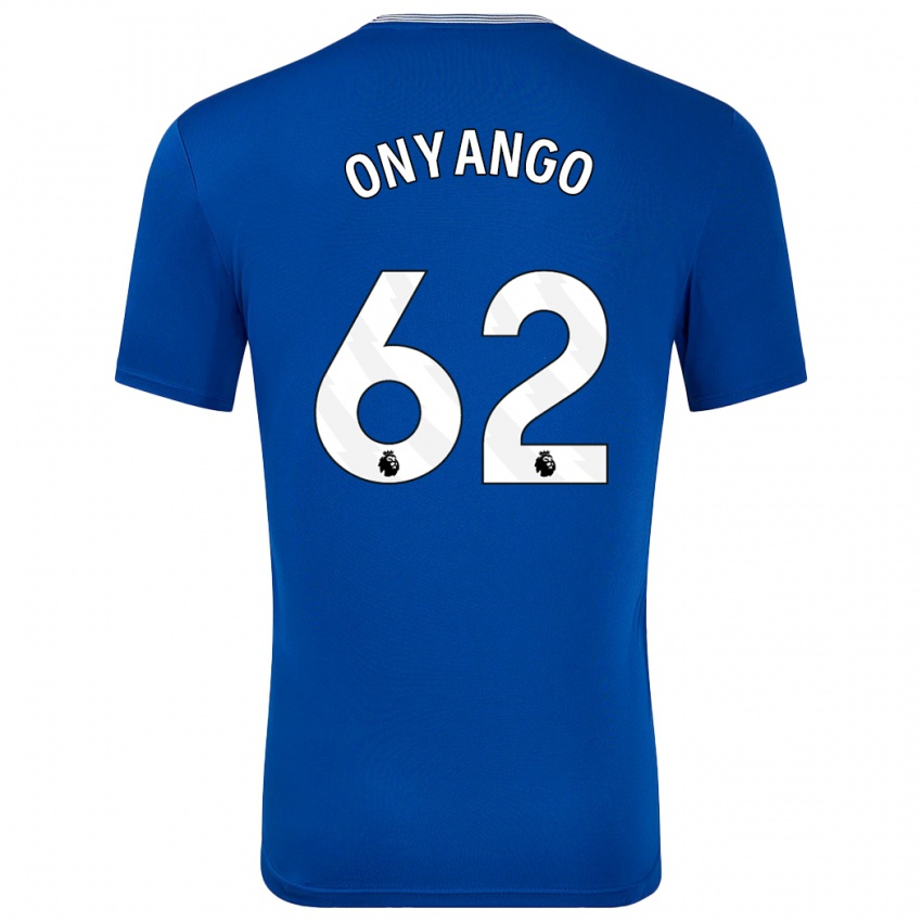 Kinder Tyler Onyango #62 Blau Mit Heimtrikot Trikot 2024/25 T-Shirt Schweiz