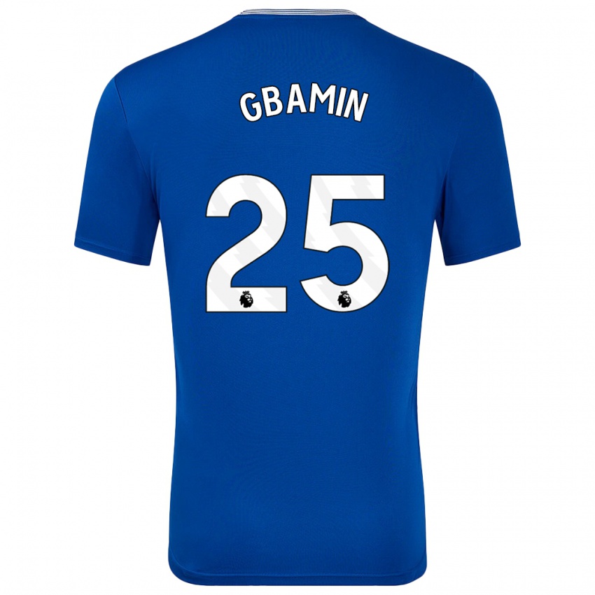 Enfant Maillot Jean-Philippe Gbamin #25 Bleu Avec Tenues Domicile 2024/25 T-Shirt Suisse