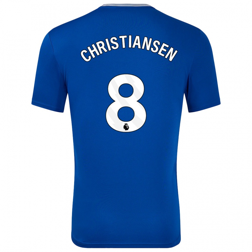 Enfant Maillot Izzy Christiansen #8 Bleu Avec Tenues Domicile 2024/25 T-Shirt Suisse