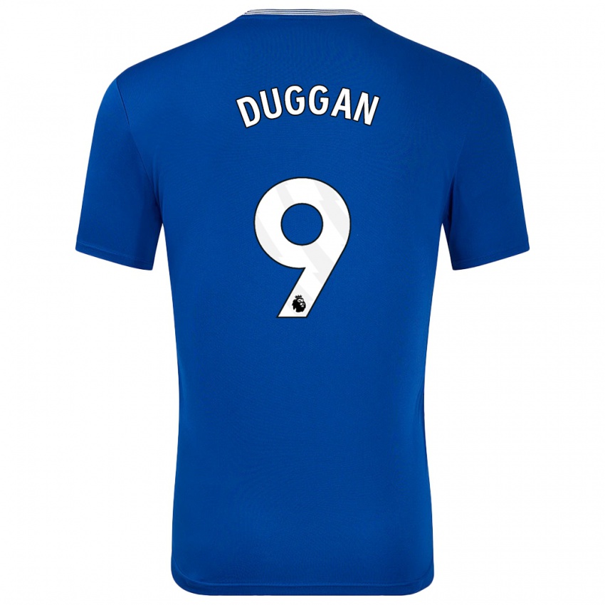 Enfant Maillot Toni Duggan #9 Bleu Avec Tenues Domicile 2024/25 T-Shirt Suisse