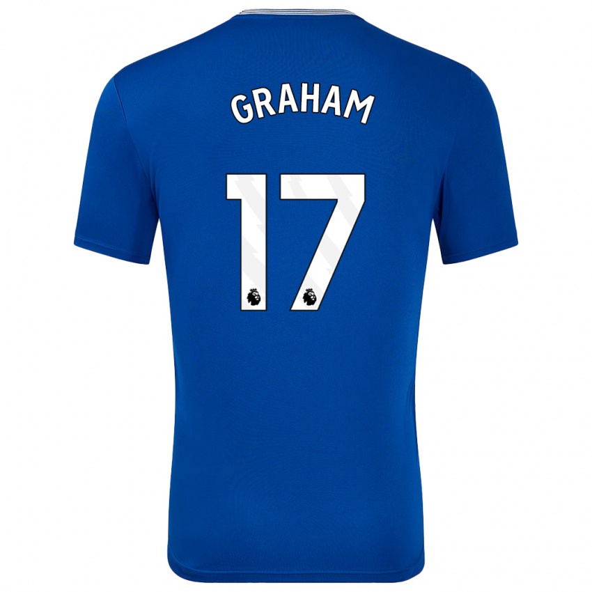 Enfant Maillot Lucy Graham #17 Bleu Avec Tenues Domicile 2024/25 T-Shirt Suisse