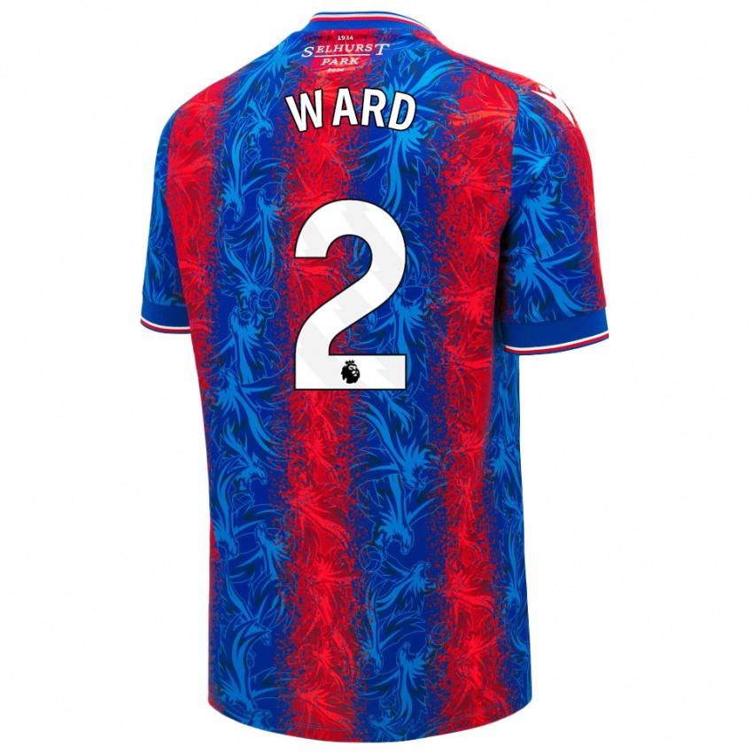 Enfant Maillot Joel Ward #2 Rayures Rouges Et Bleues Tenues Domicile 2024/25 T-Shirt Suisse