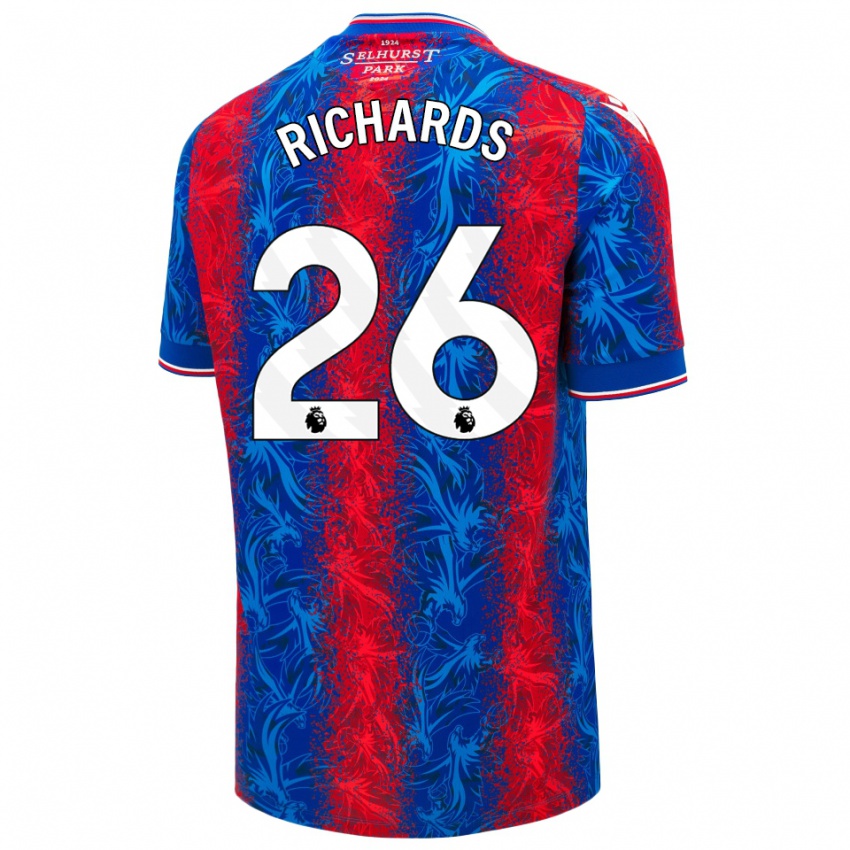 Enfant Maillot Chris Richards #26 Rayures Rouges Et Bleues Tenues Domicile 2024/25 T-Shirt Suisse