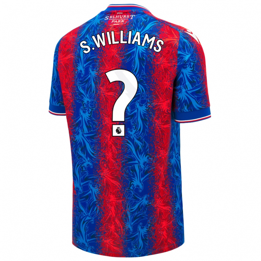 Enfant Maillot Seb Williams #0 Rayures Rouges Et Bleues Tenues Domicile 2024/25 T-Shirt Suisse