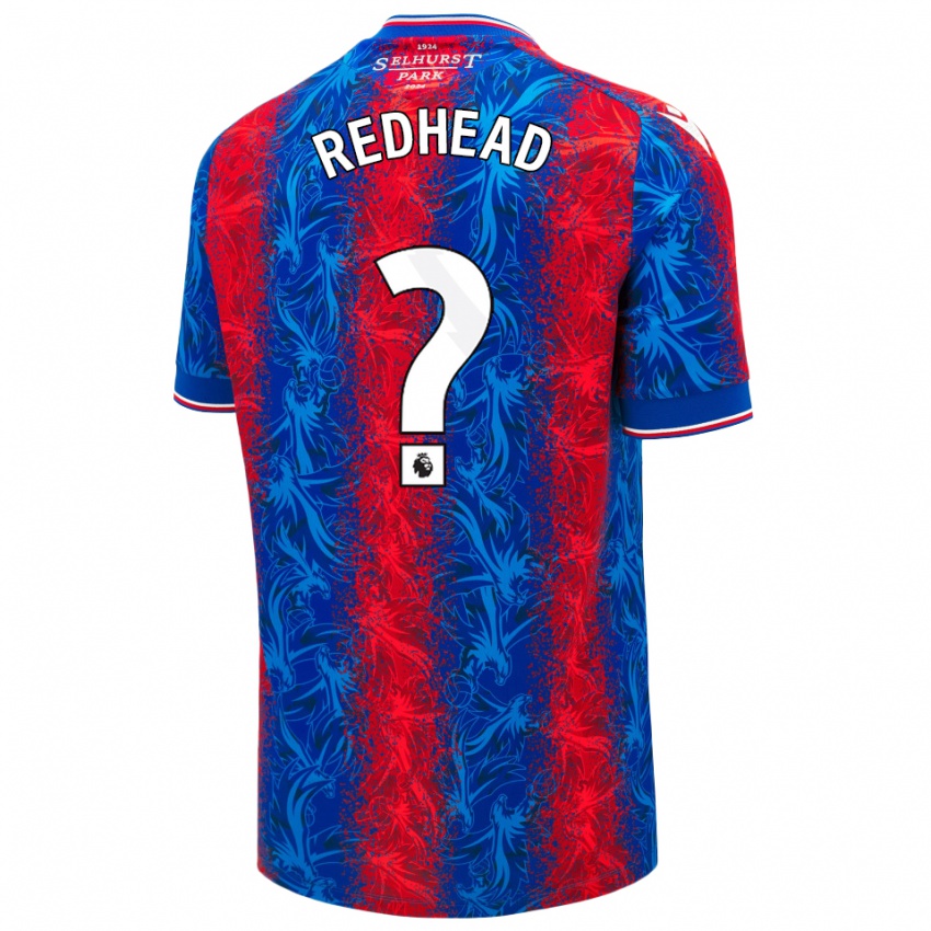 Enfant Maillot Caleb Redhead #0 Rayures Rouges Et Bleues Tenues Domicile 2024/25 T-Shirt Suisse