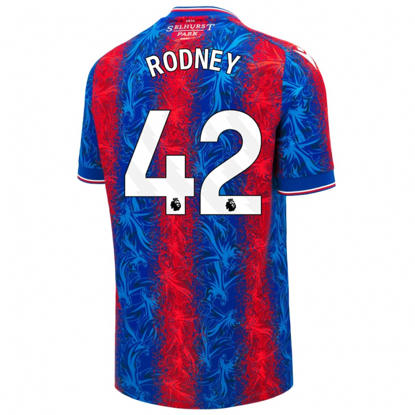 Kinder Kaden Rodney #42 Rot Blauen Streifen Heimtrikot Trikot 2024/25 T-Shirt Schweiz