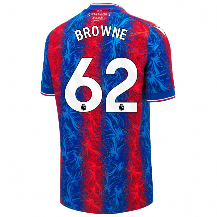 Enfant Maillot Luke Browne #62 Rayures Rouges Et Bleues Tenues Domicile 2024/25 T-Shirt Suisse