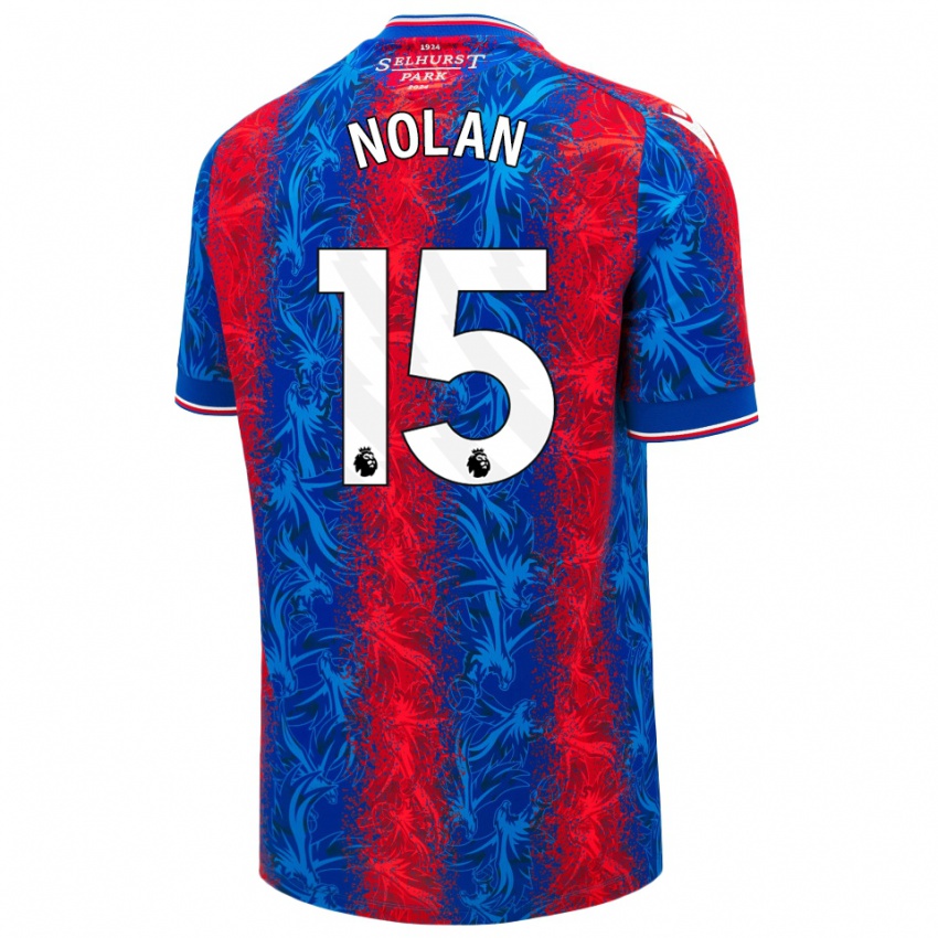 Enfant Maillot Hayley Nolan #15 Rayures Rouges Et Bleues Tenues Domicile 2024/25 T-Shirt Suisse