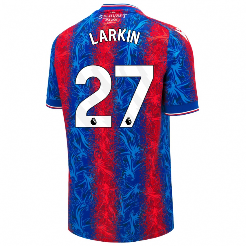 Enfant Maillot Abbie Larkin #27 Rayures Rouges Et Bleues Tenues Domicile 2024/25 T-Shirt Suisse