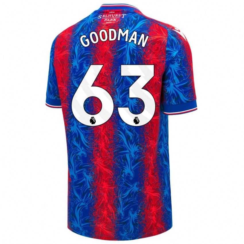 Kinder Owen Goodman #63 Rot Blauen Streifen Heimtrikot Trikot 2024/25 T-Shirt Schweiz