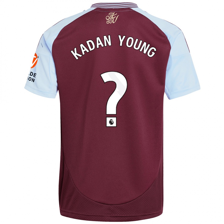 Enfant Maillot Kadan Young #0 Bordeaux Bleu Ciel Tenues Domicile 2024/25 T-Shirt Suisse