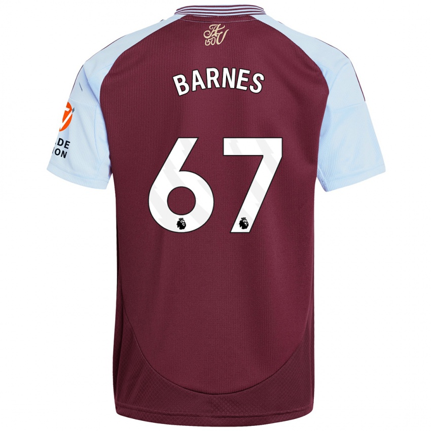 Enfant Maillot Mikell Barnes #67 Bordeaux Bleu Ciel Tenues Domicile 2024/25 T-Shirt Suisse