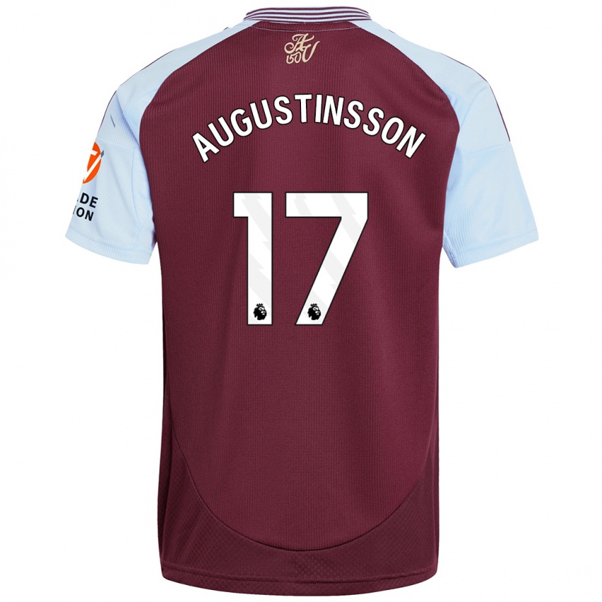 Kinder Ludwig Augustinsson #17 Burgunder Himmelblau Heimtrikot Trikot 2024/25 T-Shirt Schweiz