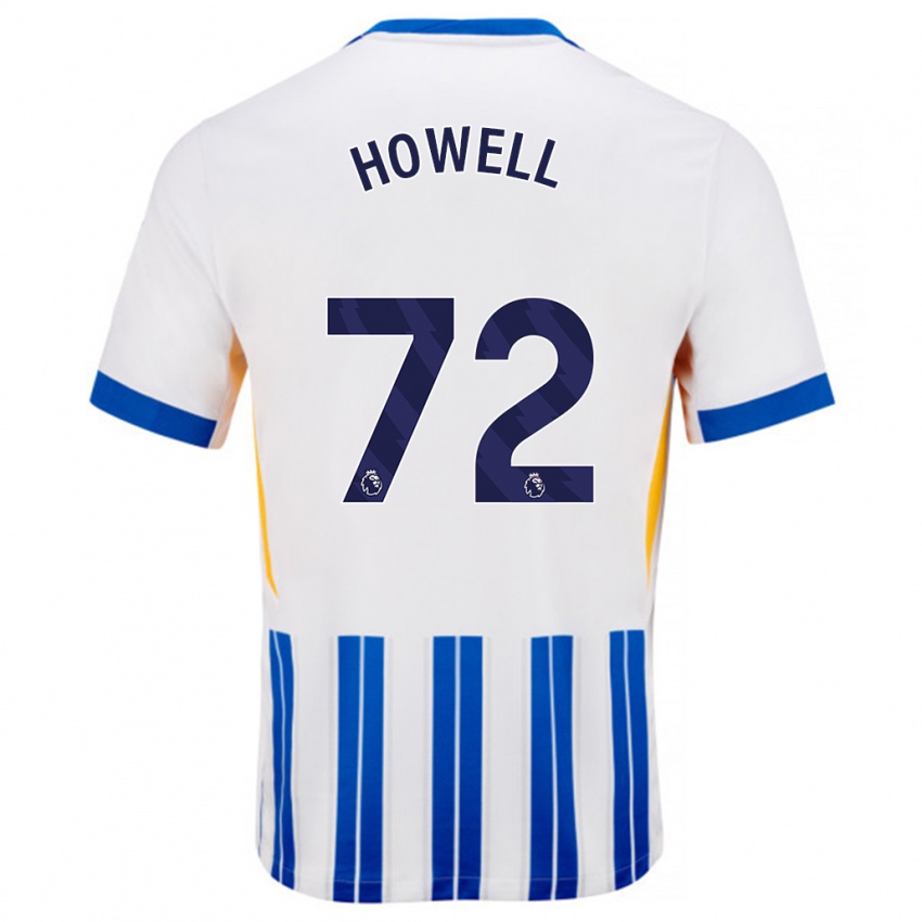 Kinder Harry Howell #72 Weiß Blaue Nadelstreifen Heimtrikot Trikot 2024/25 T-Shirt Schweiz