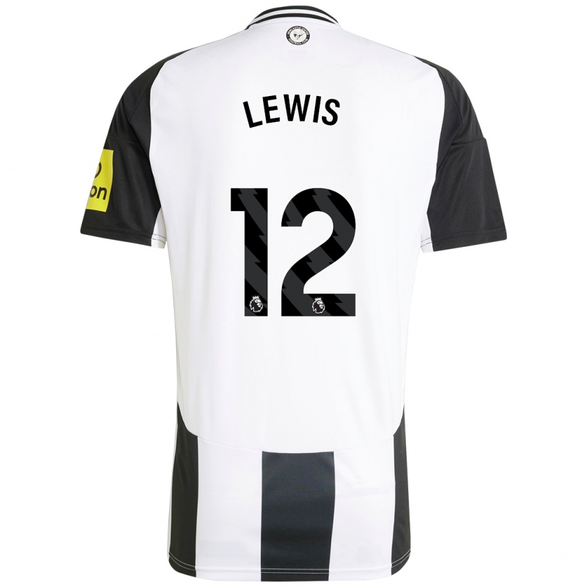 Kinder Jamal Lewis #12 Weiß Schwarz Heimtrikot Trikot 2024/25 T-Shirt Schweiz