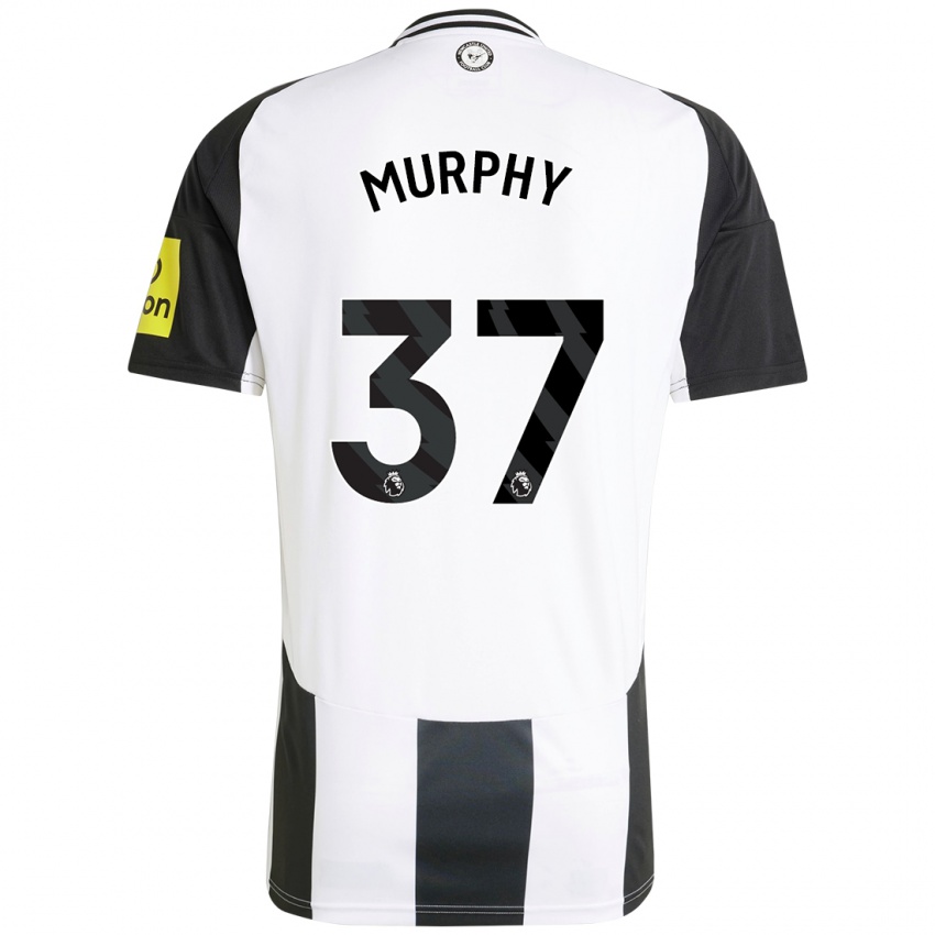 Kinder Alex Murphy #37 Weiß Schwarz Heimtrikot Trikot 2024/25 T-Shirt Schweiz