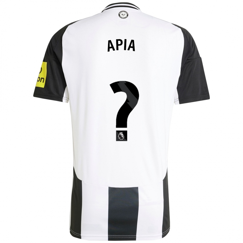 Kinder Aaron Apia #0 Weiß Schwarz Heimtrikot Trikot 2024/25 T-Shirt Schweiz