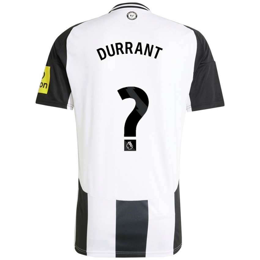 Kinder Jake Durrant #0 Weiß Schwarz Heimtrikot Trikot 2024/25 T-Shirt Schweiz