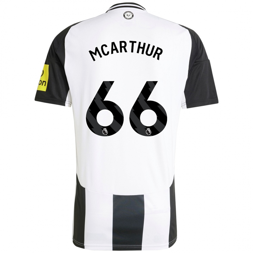 Kinder Charlie Mcarthur #66 Weiß Schwarz Heimtrikot Trikot 2024/25 T-Shirt Schweiz