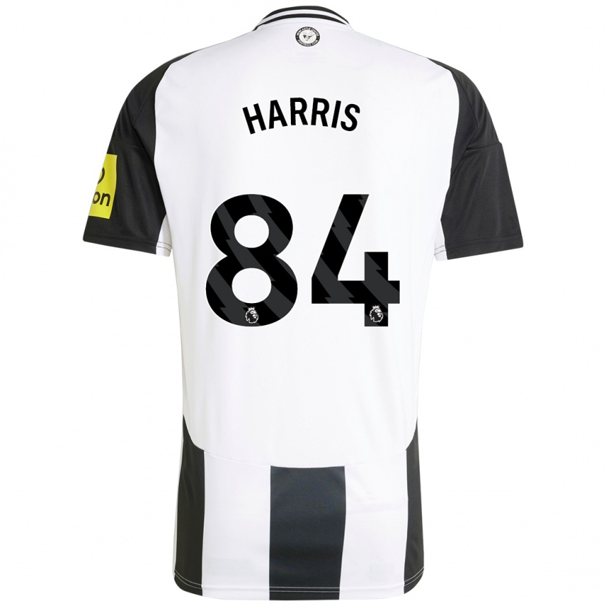 Kinder Aidan Harris #84 Weiß Schwarz Heimtrikot Trikot 2024/25 T-Shirt Schweiz