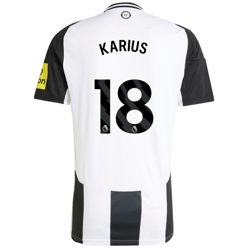 Kinder Loris Karius #18 Weiß Schwarz Heimtrikot Trikot 2024/25 T-Shirt Schweiz