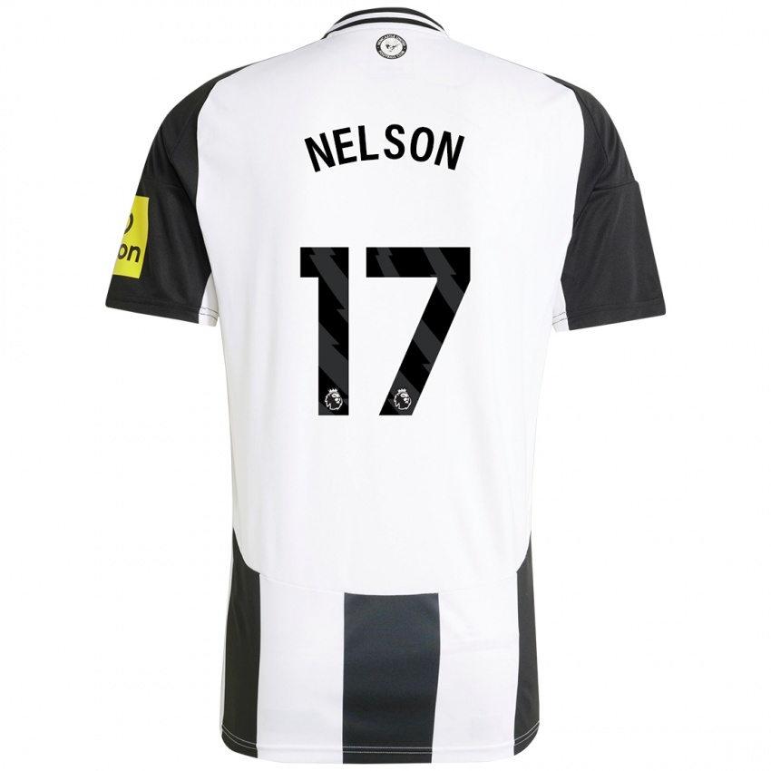 Kinder Erin Nelson #17 Weiß Schwarz Heimtrikot Trikot 2024/25 T-Shirt Schweiz