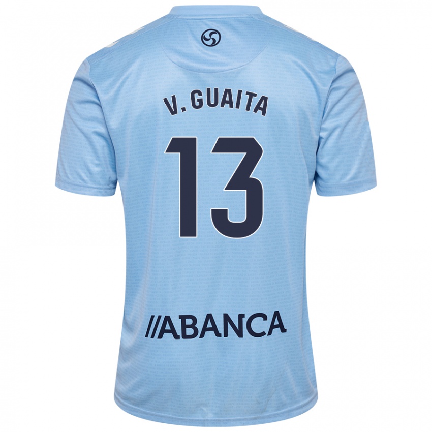 Enfant Maillot Vicente Guaita #13 Bleu Ciel Tenues Domicile 2024/25 T-Shirt Suisse