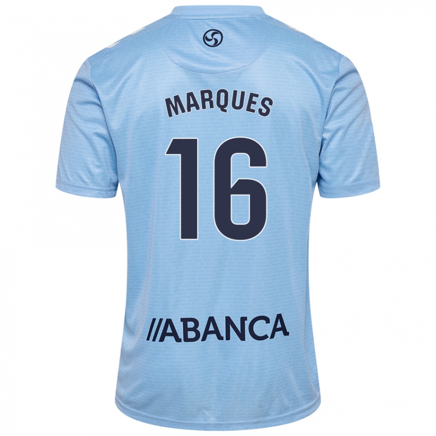 Enfant Maillot 
Jailson Marques Siqueira #16 Bleu Ciel Tenues Domicile 2024/25 T-Shirt Suisse