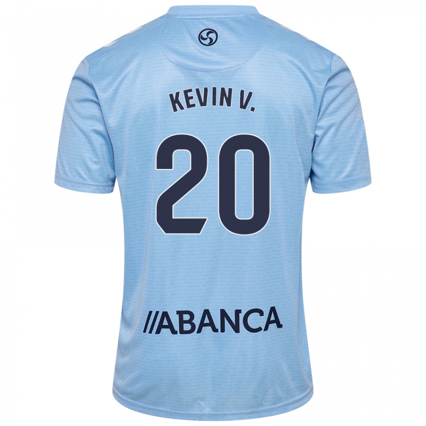 Enfant Maillot Kevin Vázquez #20 Bleu Ciel Tenues Domicile 2024/25 T-Shirt Suisse